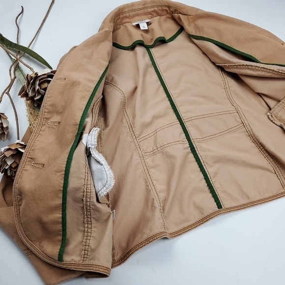 LOFT Maternity Tan Corduroy Coat Size 8 - Picture 9 of 14